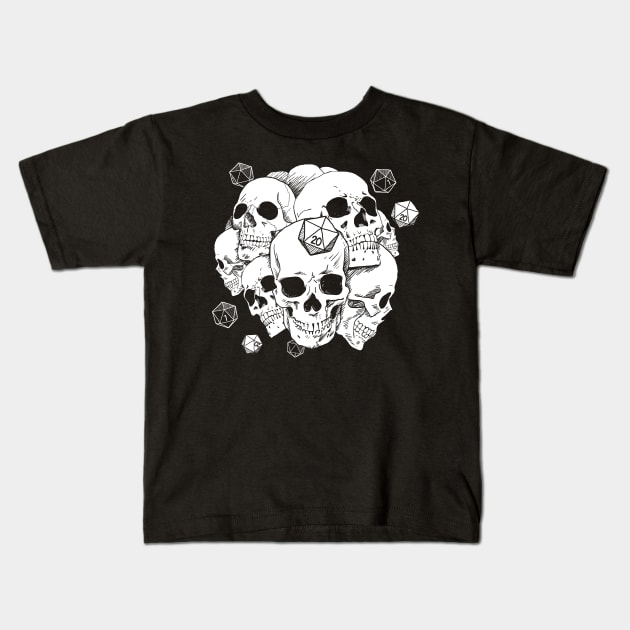 Skulls Kids T-Shirt by Natural 20 Shirts